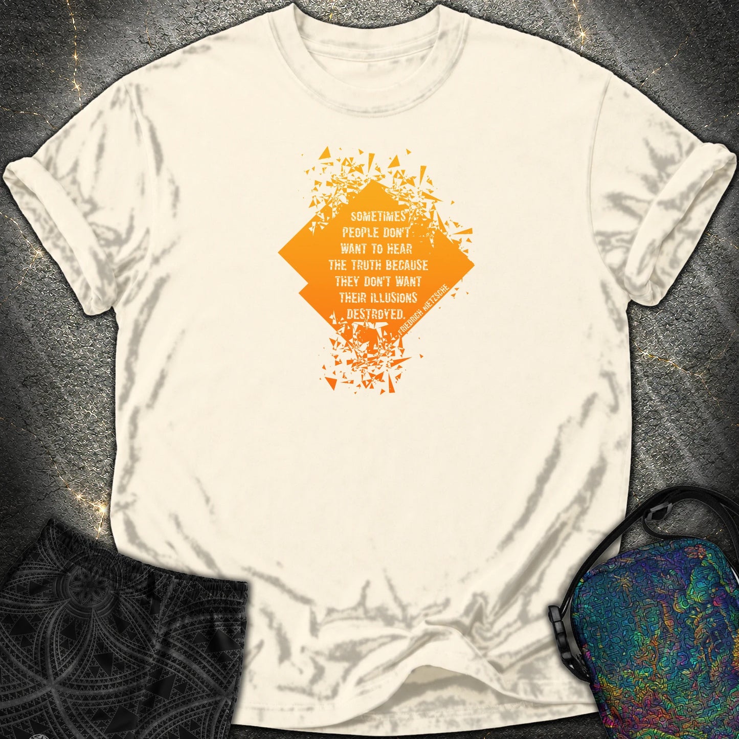 Friedrich Nietzsche Comfort T-Shirt - Friedrich Nietzsche Comfort T-Shirt - Ivory