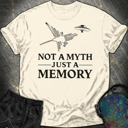 NOT MYTH JUST MEMORY Czarne - NOT MYTH JUST MEMORY Czarne Comfort T-Shirt - Ivory