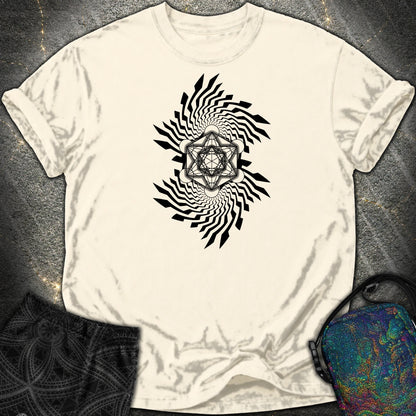 Spiral Metatron Comfort T-Shirt - Spiral Metatron Comfort T-Shirt - Ivory