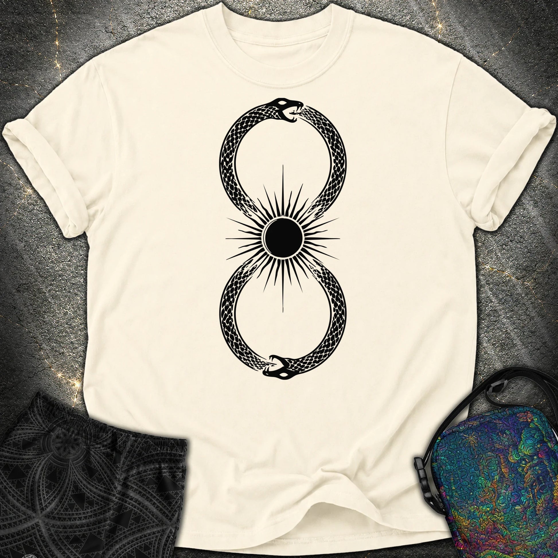 Ouroboros Sun - Ouroboros Sun Comfort T-Shirt - Ivory