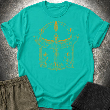 Winged Goddess of Sacred Balance - Winged Goddess of Sacred Balance T-Shirt - Jade Dome