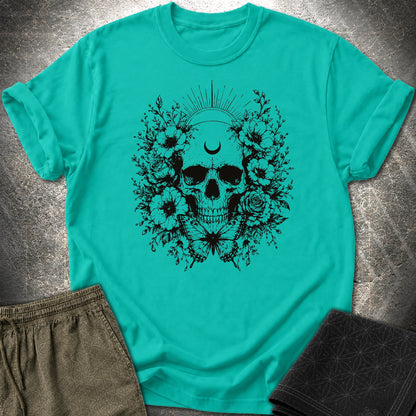 Moon Phases Moth - Moon Phases Moth T-Shirt - Jade Dome