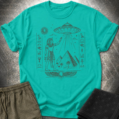 Pharaoh Beneath the Star Vessel - Pharaoh Beneath the Star Vessel T-Shirt - Jade Dome