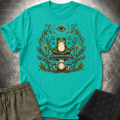 enlightened Frog - enlightened Frog T-Shirt - Jade Dome