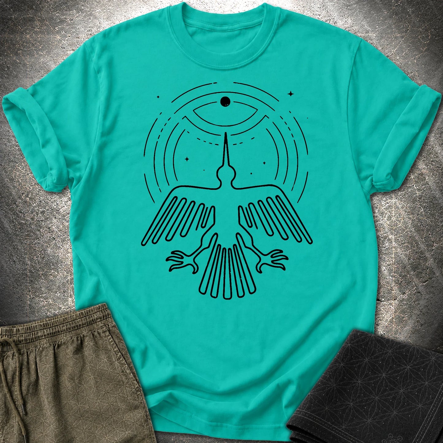 Geoglif Ptaka Biale - Geoglif Ptaka Biale T-Shirt - Jade Dome