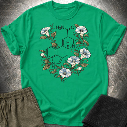 Morning Glory Molecule Color - Morning Glory Molecule Color T-Shirt - Kelly Green