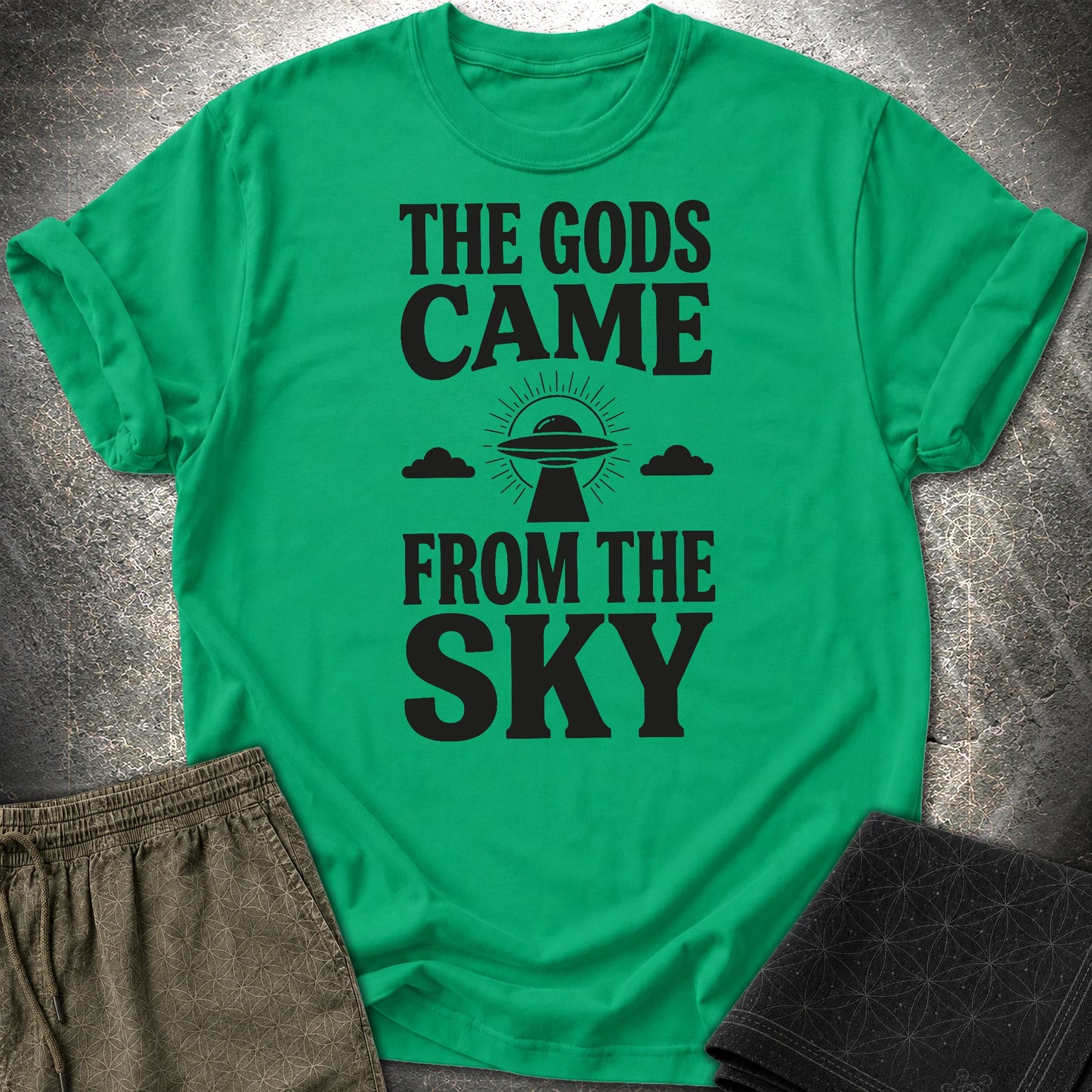 The Gods Come Ciemne - The Gods Come Ciemne T-Shirt - Kelly Green
