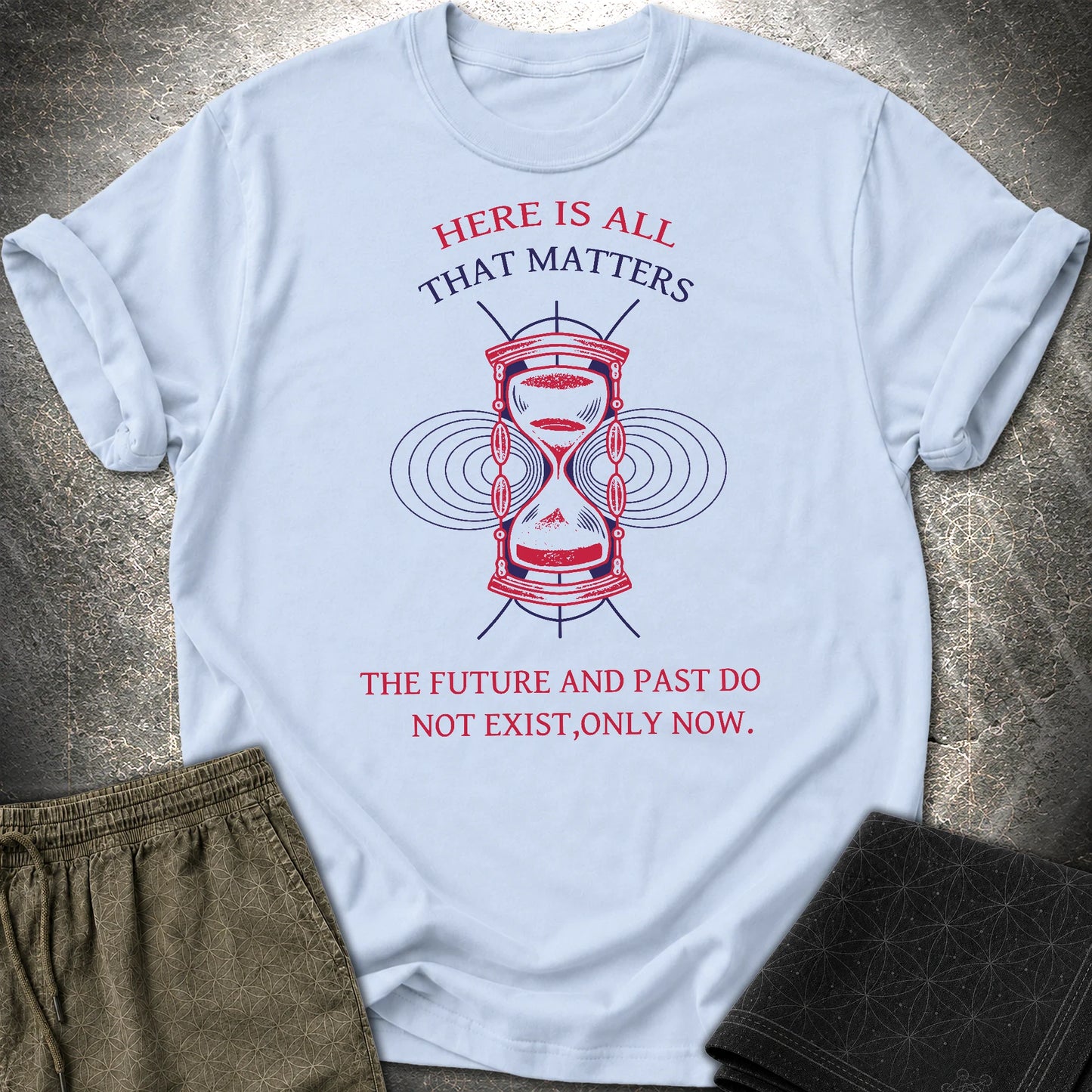 Only Now Exists T-Shirt - Only Now Exists T-Shirt - Light Blue