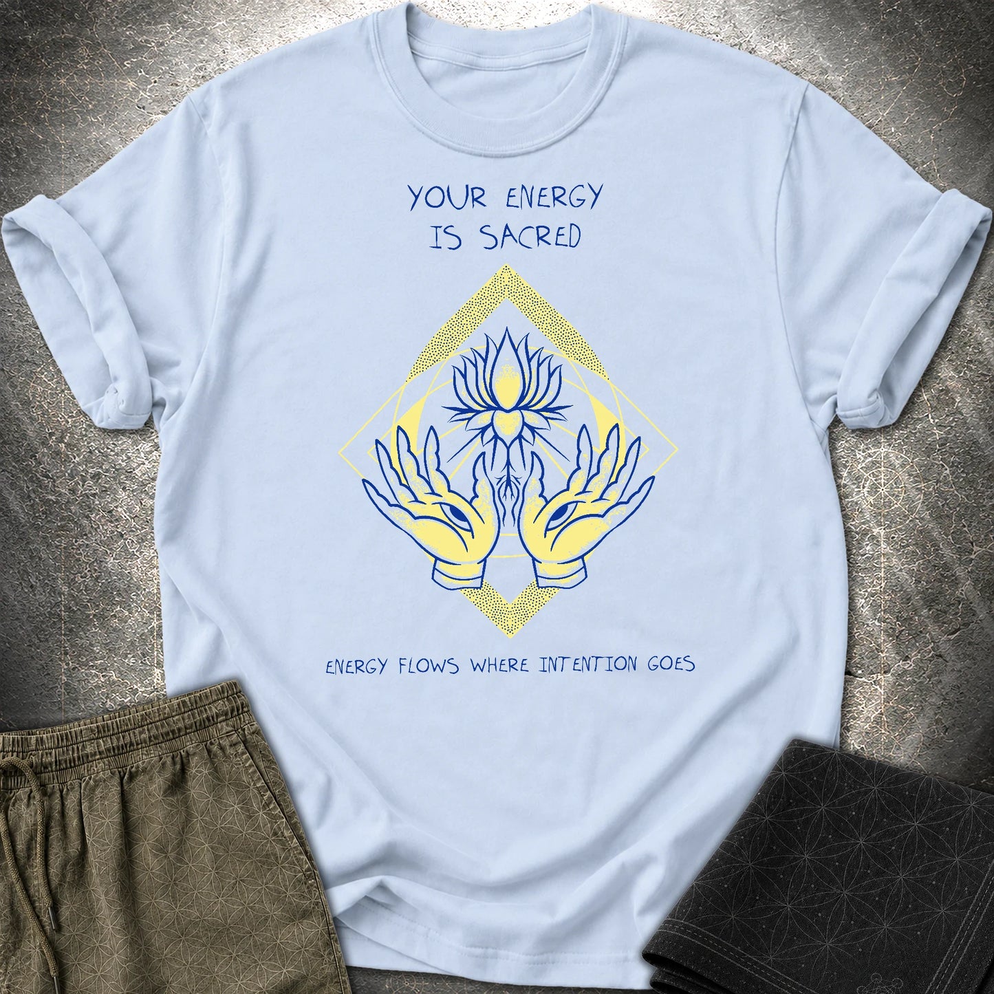 Energy Flows T-Shirt - Energy Flows T-Shirt - Light Blue