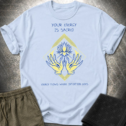 Energy Flows T-Shirt - Energy Flows T-Shirt - Light Blue