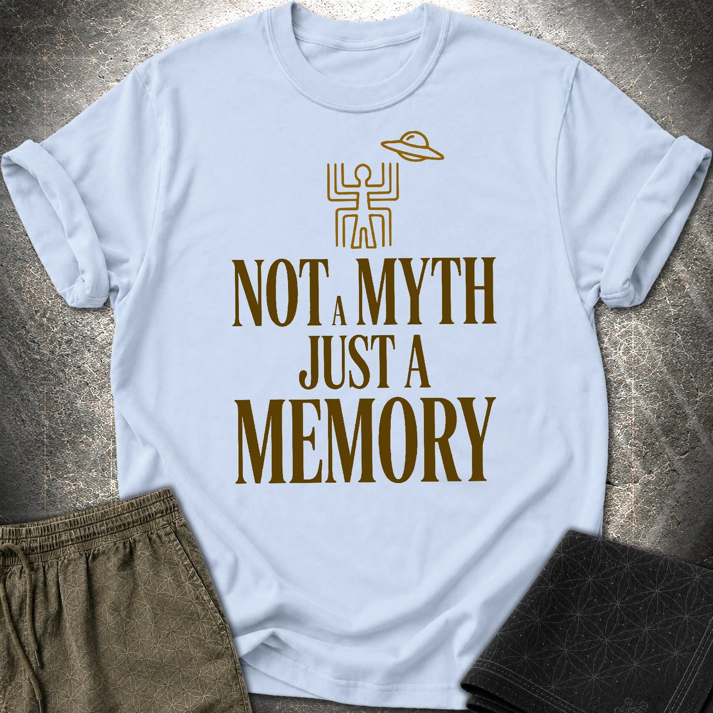 Not A Myth Ciemne - Not A Myth Ciemne T-Shirt - Light Blue