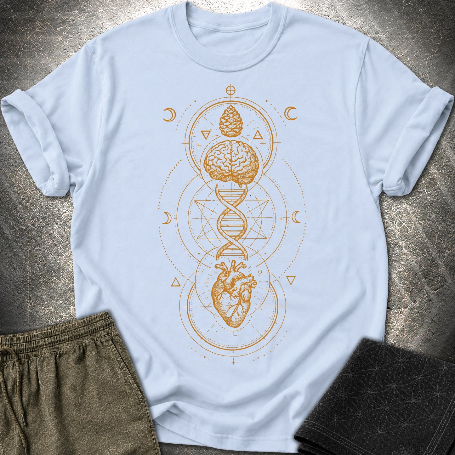Heart Mind Source in Motion T-Shirt - Heart Mind Source in Motion T-Shirt - Light Blue