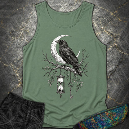 Crow Hourglass Key - Crow Hourglass Key Comfort Tank Top - Light Green