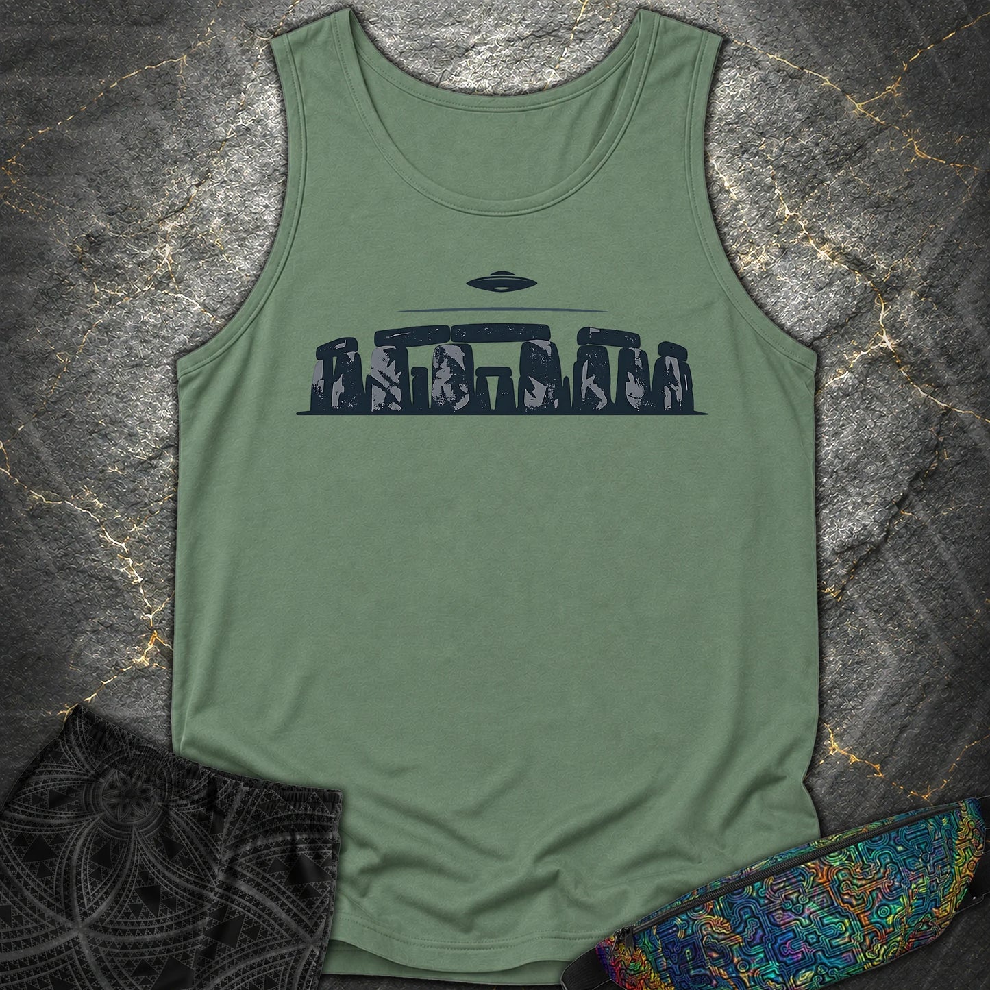 Kamienny Krąg I UFO - Kamienny Krąg I UFO Comfort Tank Top - Light Green