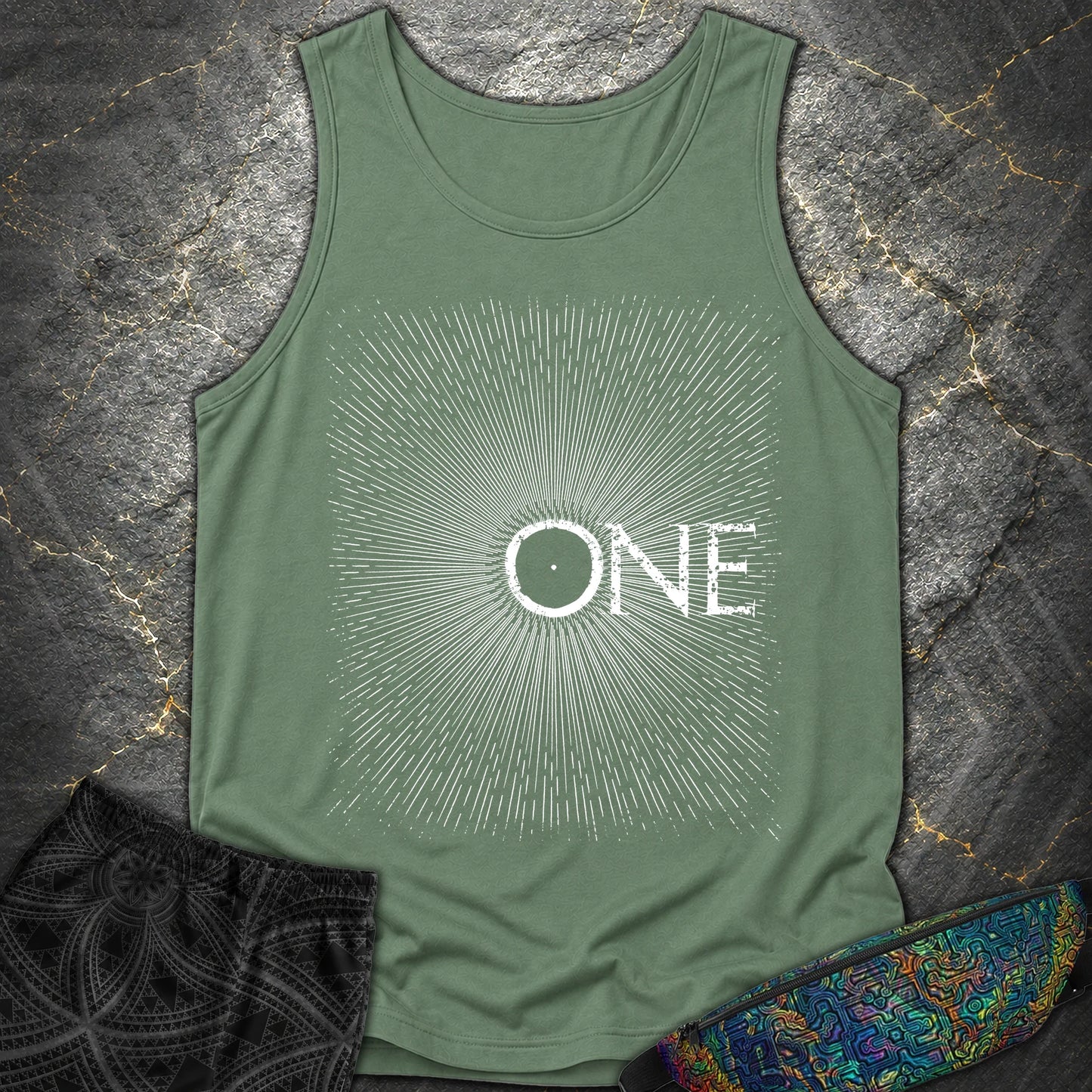 We Are All One Comfort Tank Top - We Are All One Comfort Tank Top - Light Green