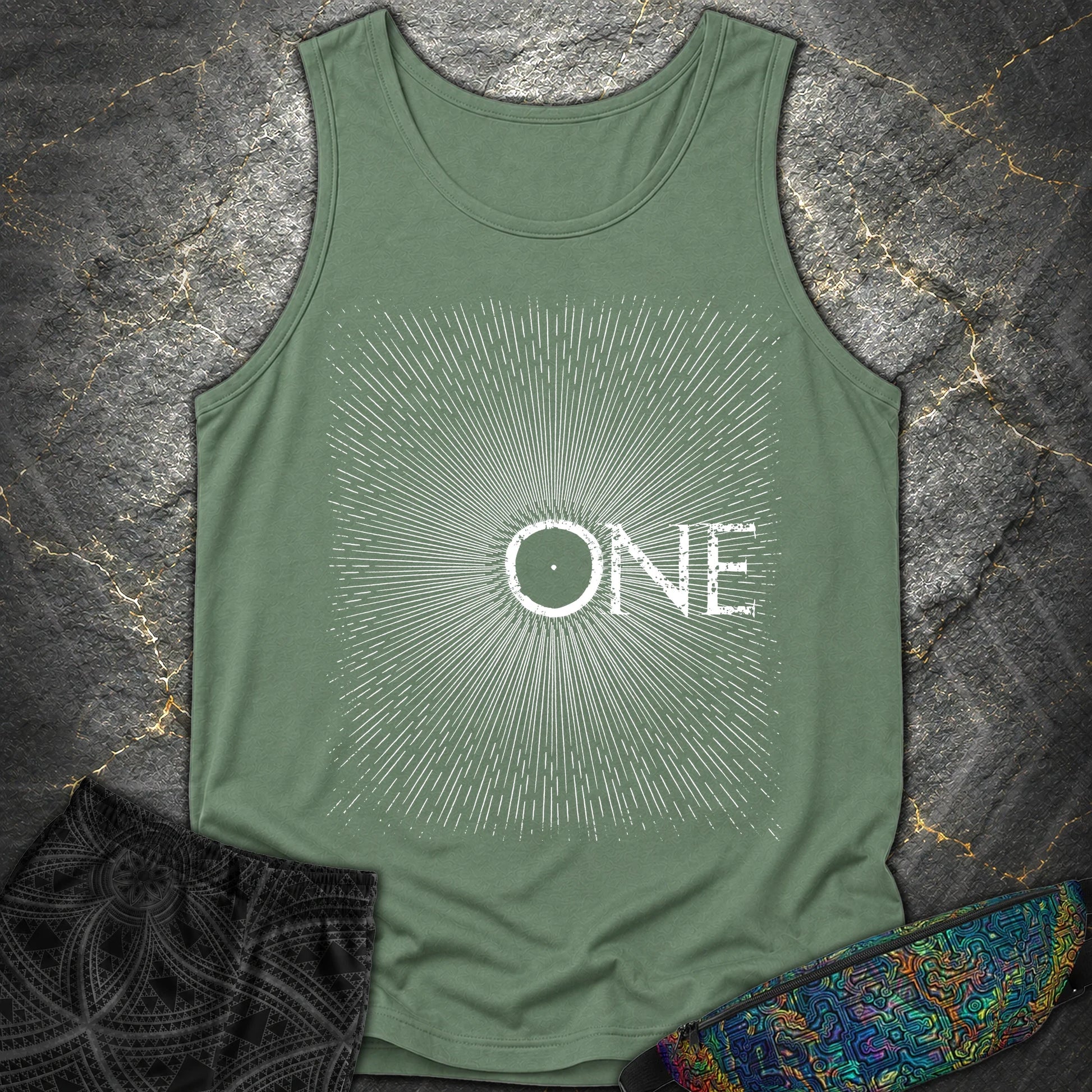 We Are All One Comfort Tank Top - We Are All One Comfort Tank Top - Light Green