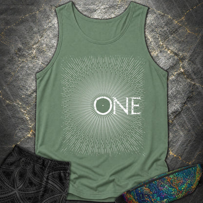 We Are All One Comfort Tank Top - We Are All One Comfort Tank Top - Light Green