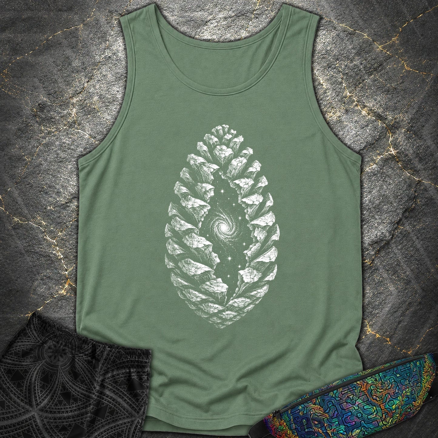 Seed of the Infinite - Seed of the Infinite Comfort Tank Top - Light Green