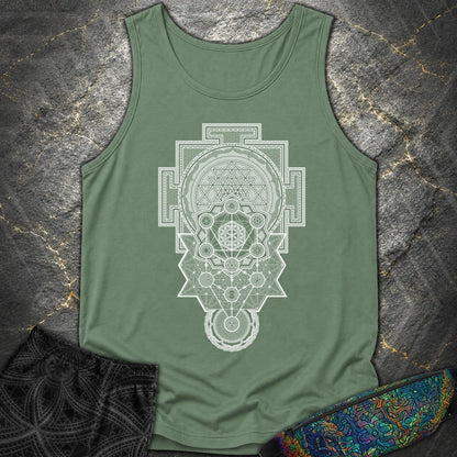 Sacred Geometry Encyclopedia - Sacred Geometry Encyclopedia Comfort Tank Top - Light Green