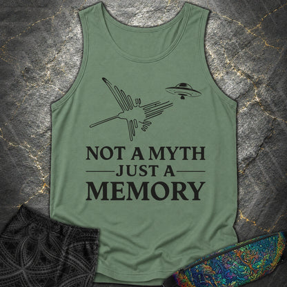 NOT MYTH JUST MEMORY Czarne - NOT MYTH JUST MEMORY Czarne Comfort Tank Top - Light Green