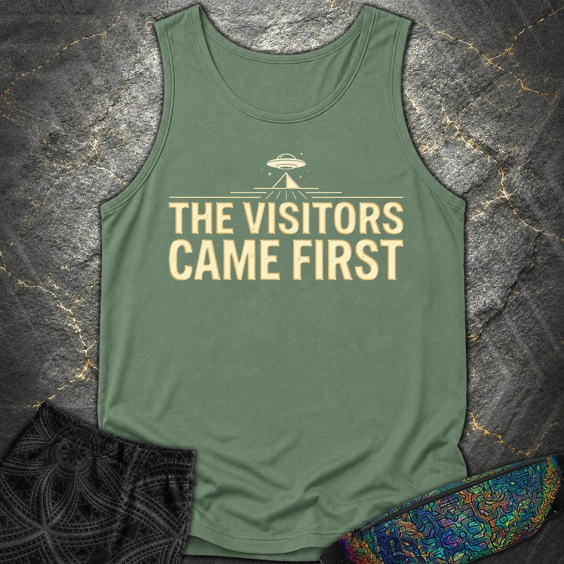 The Visittors Come First - The Visittors Come First Comfort Tank Top - Light Green