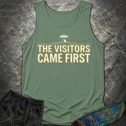 The Visittors Come First - The Visittors Come First Comfort Tank Top - Light Green