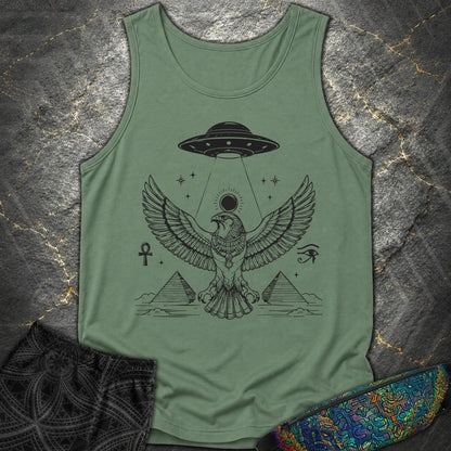 Shadow Falcon Under Alien Light - Shadow Falcon Under Alien Light Comfort Tank Top - Light Green