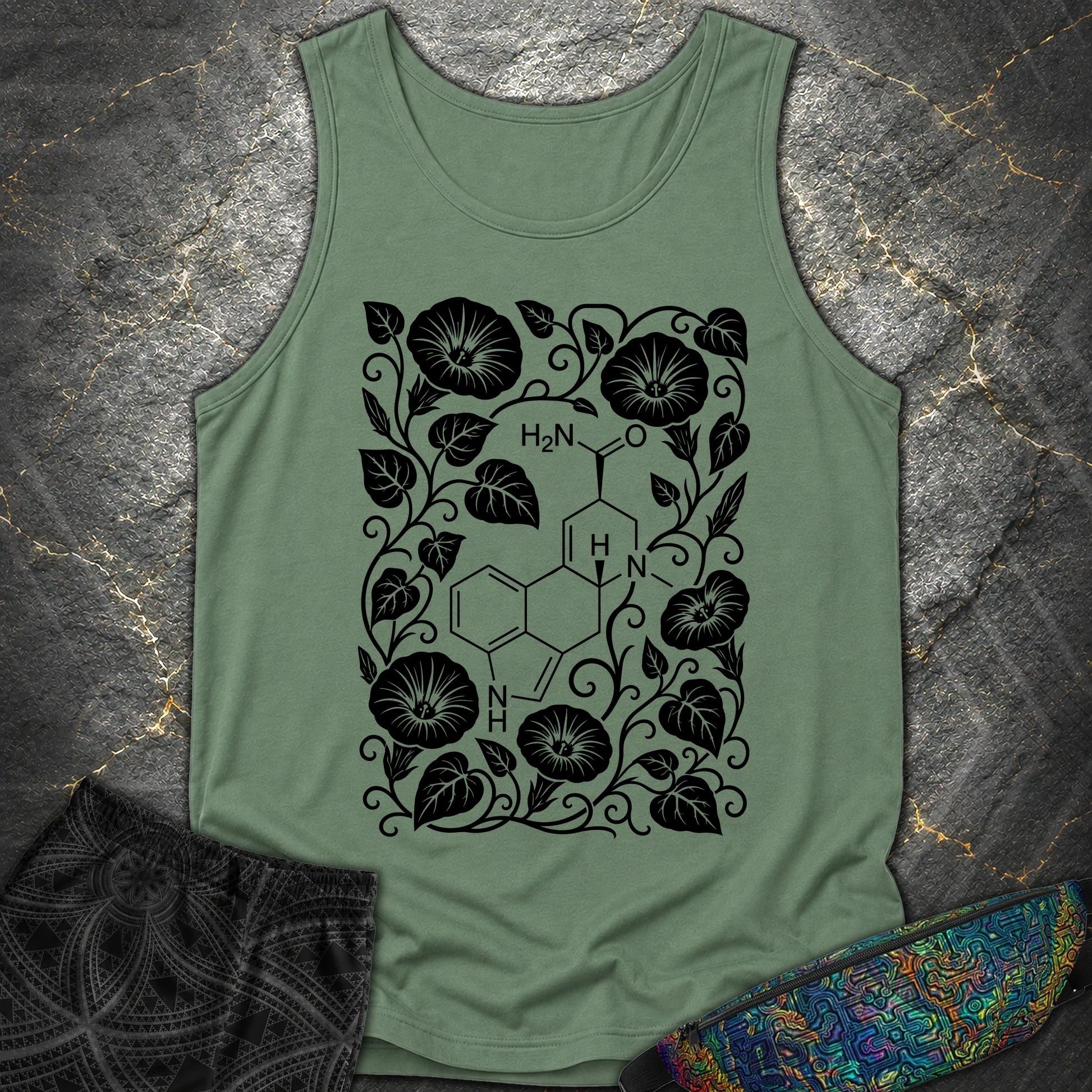 Morning Glory Molecule - Morning Glory Molecule Comfort Tank Top - Light Green