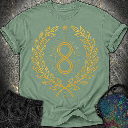 888 Infinity Wreath Unisex Comfort T-Shirt - 888 Infinity Wreath Unisex Comfort T-Shirt - Light Green