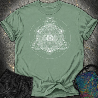 Sacred Mosaic Comfort T-Shirt - Sacred Mosaic Comfort T-Shirt - Light Green