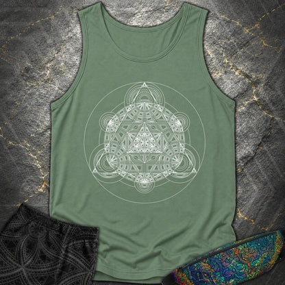 Sacred Mosaic T-Shirt - Sacred Mosaic Comfort Tank Top - Light Green