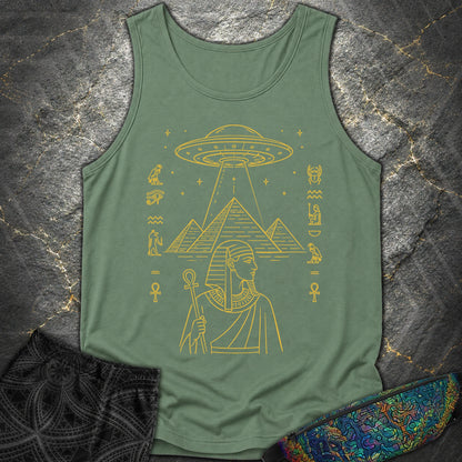 Pyramid Signal Over the Pharaoh - Pyramid Signal Over the Pharaoh Comfort Tank Top - Light Green