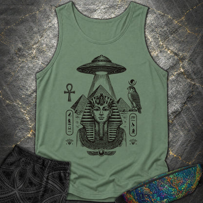 Pharaoh Under the Alien Light - Pharaoh Under the Alien Light Comfort Tank Top - Light Green