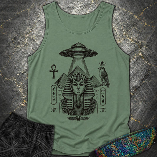 Pharaoh Under the Alien Light - Pharaoh Under the Alien Light Comfort Tank Top - Light Green