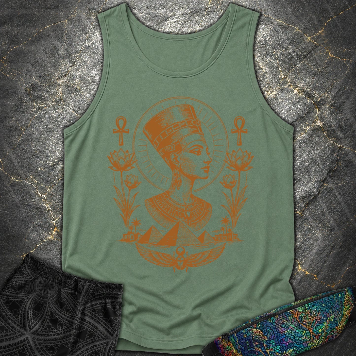 Royal Queen of the Nile - Royal Queen of the Nile Comfort Tank Top - Light Green