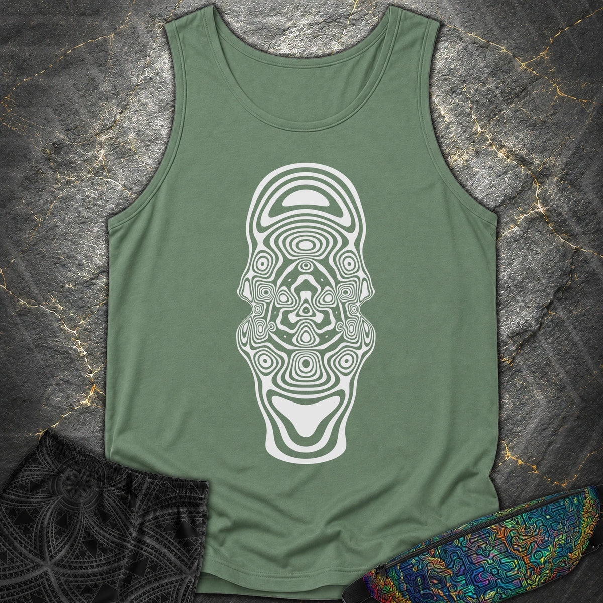 Mind Blown Comfort Tank Top - Mind Blown Comfort Tank Top - Light Green