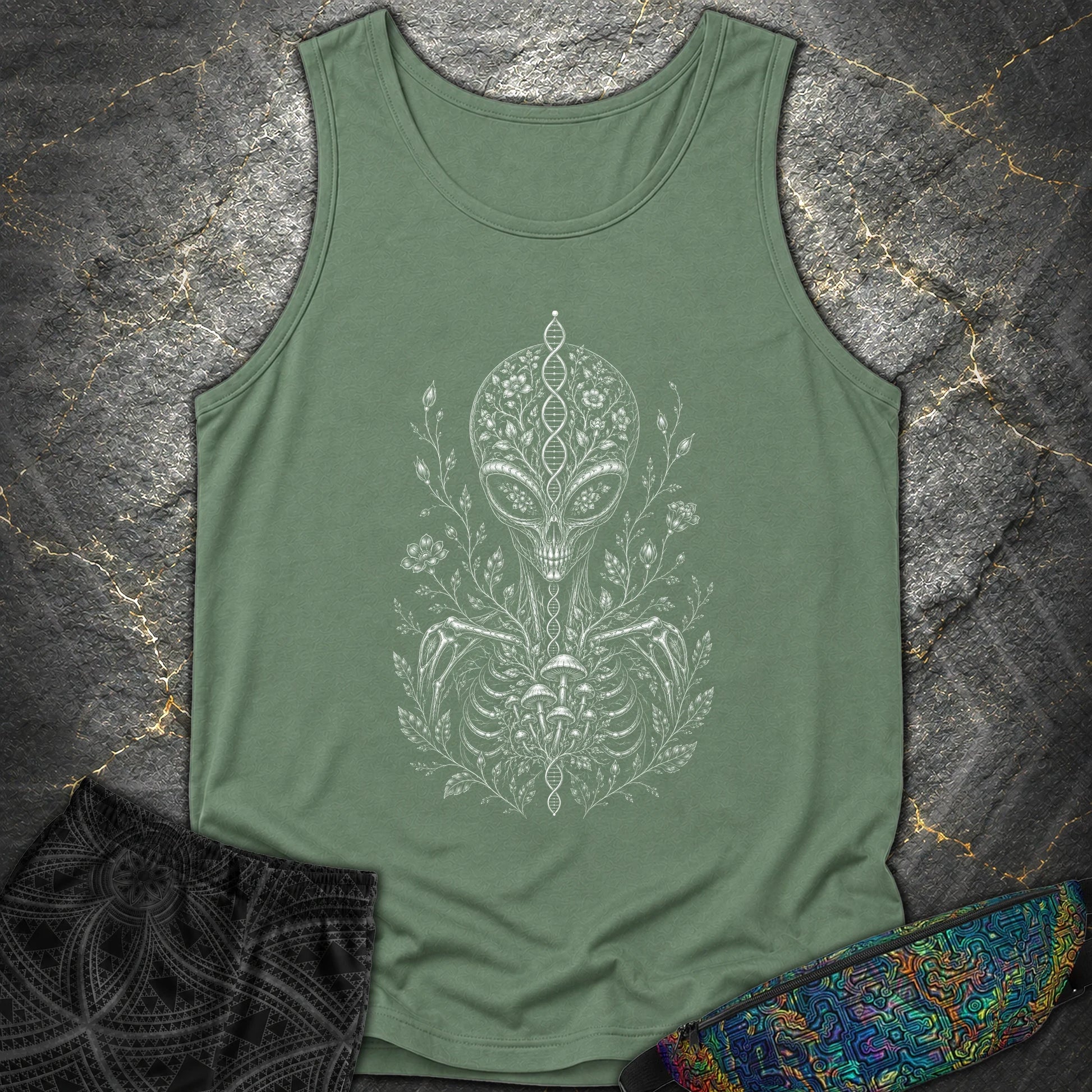 Intraterrestial - Intraterrestial Comfort Tank Top - Light Green