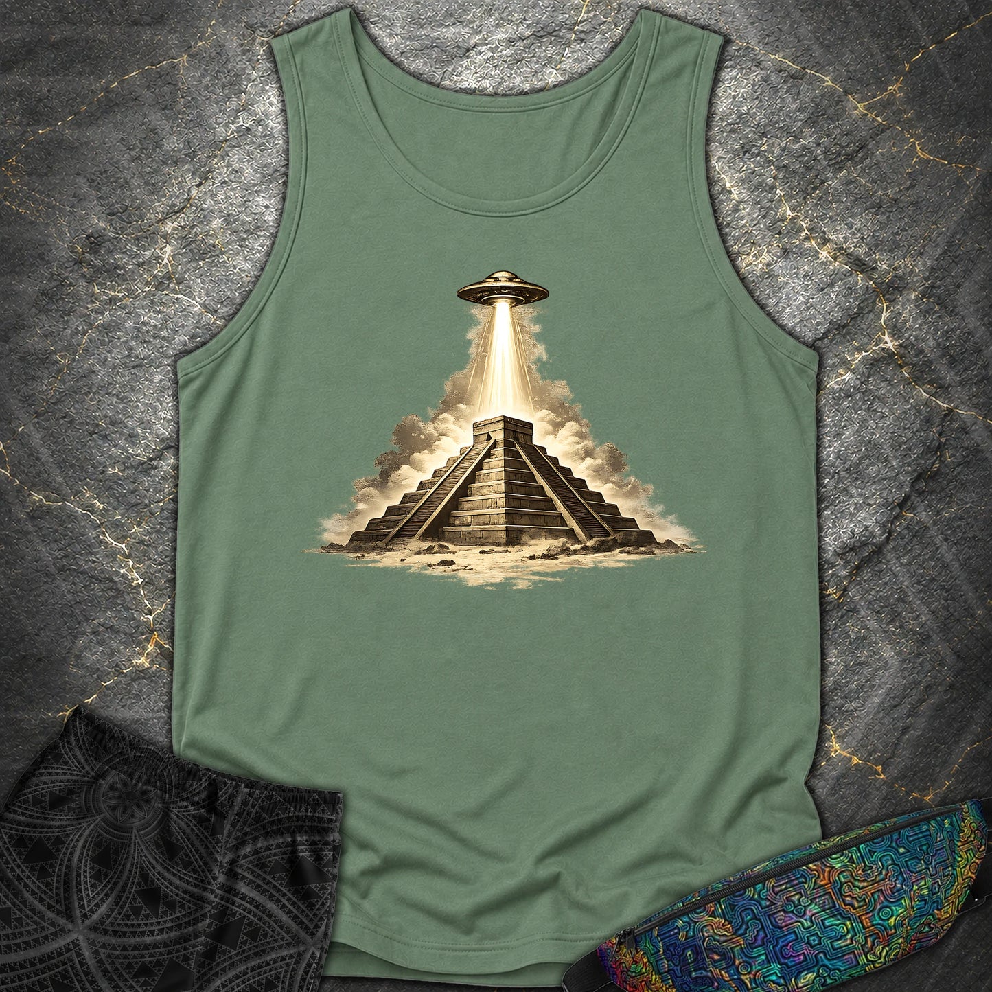 Piramida Majów - Piramida Majów Comfort Tank Top - Light Green