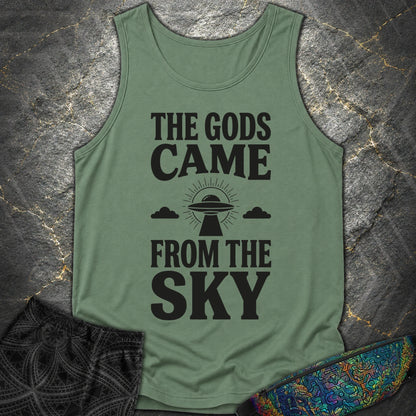 The Gods Come Ciemne - The Gods Come Ciemne Comfort Tank Top - Light Green
