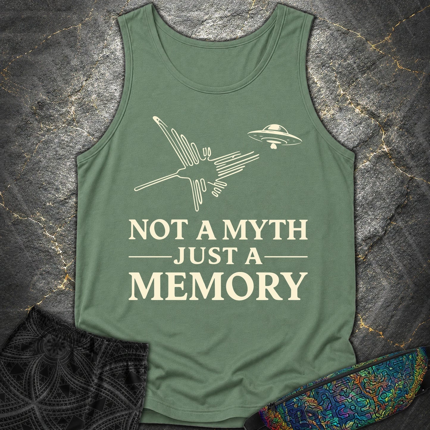 NOT MYTH JUST MEMORY - NOT MYTH JUST MEMORY Comfort Tank Top - Light Green