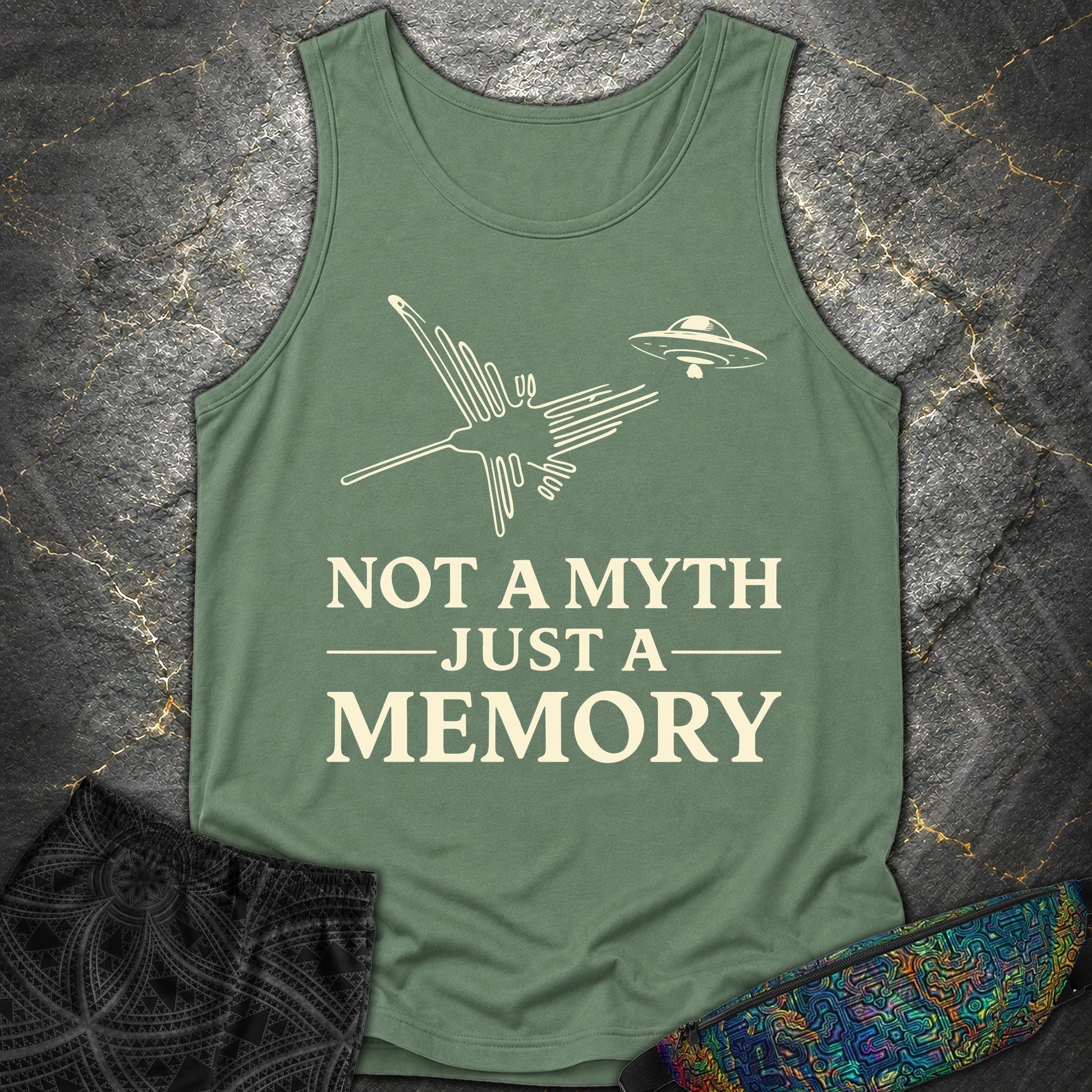 NOT MYTH JUST MEMORY - NOT MYTH JUST MEMORY Comfort Tank Top - Light Green