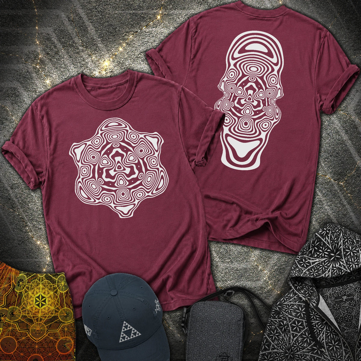 Mind Blown 2 Sided T-Shirt - Mind Blown 2 Sided T-Shirt - Maroon