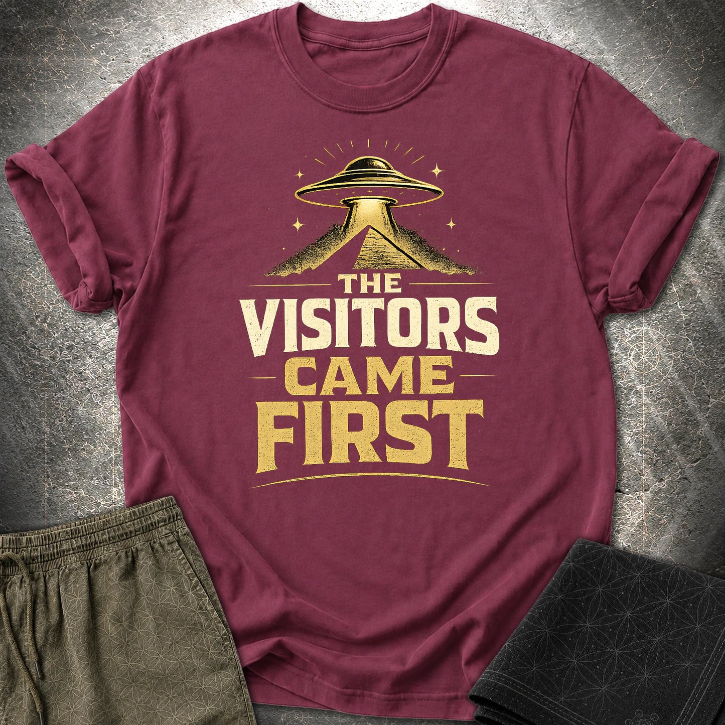 The Visitors Come First - The Visitors Come First T-Shirt - Maroon