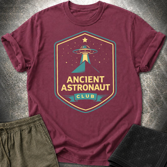 Ancient Astronaut Club - Ancient Astronaut Club T-Shirt - Maroon