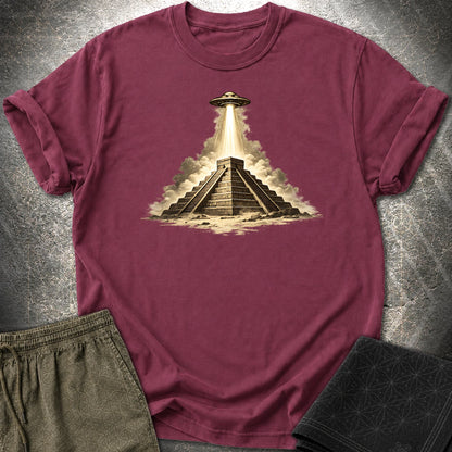 Piramida Majów - Piramida Majów T-Shirt - Maroon