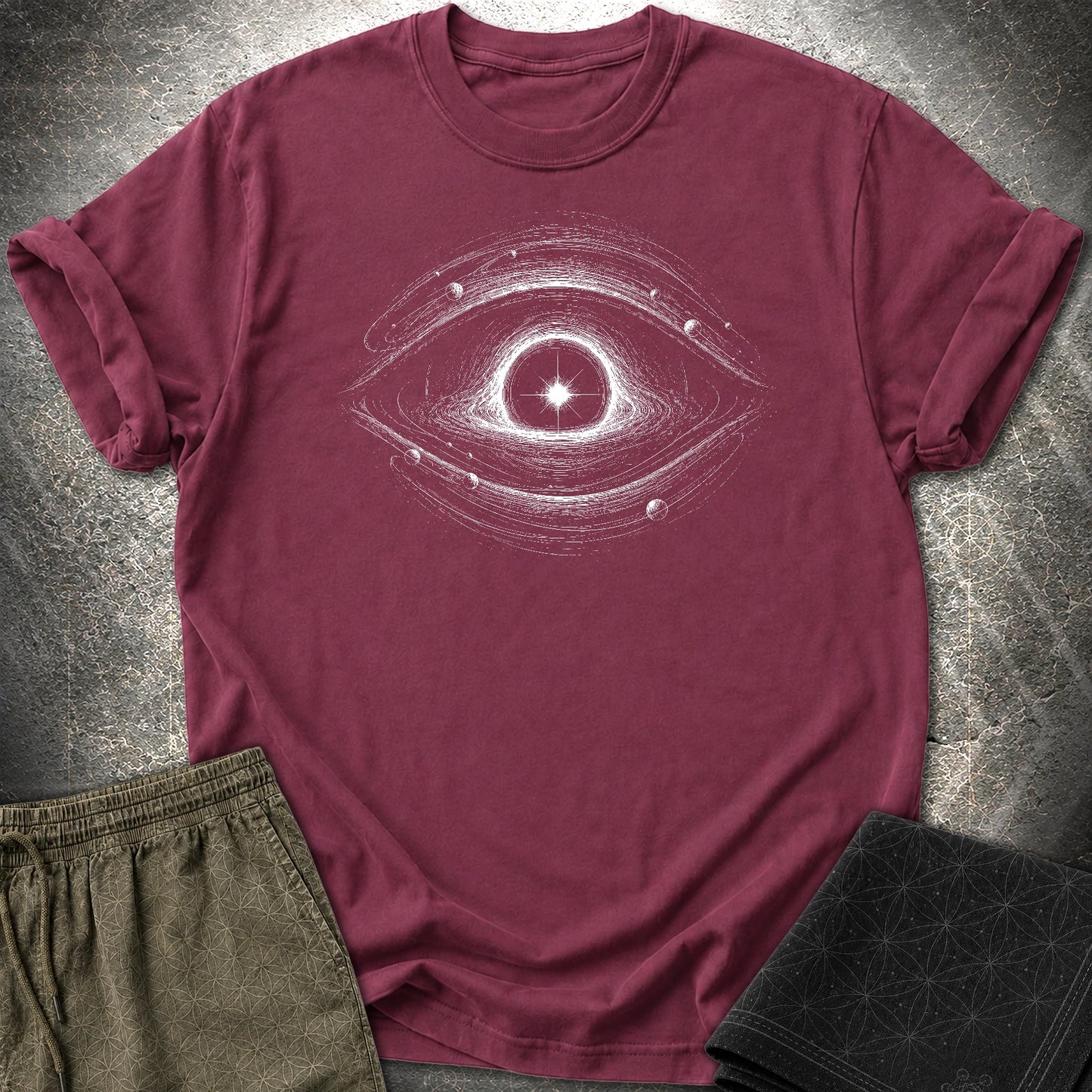 Eye Of The Void T-Shirt - Eye Of The Void T-Shirt - Maroon