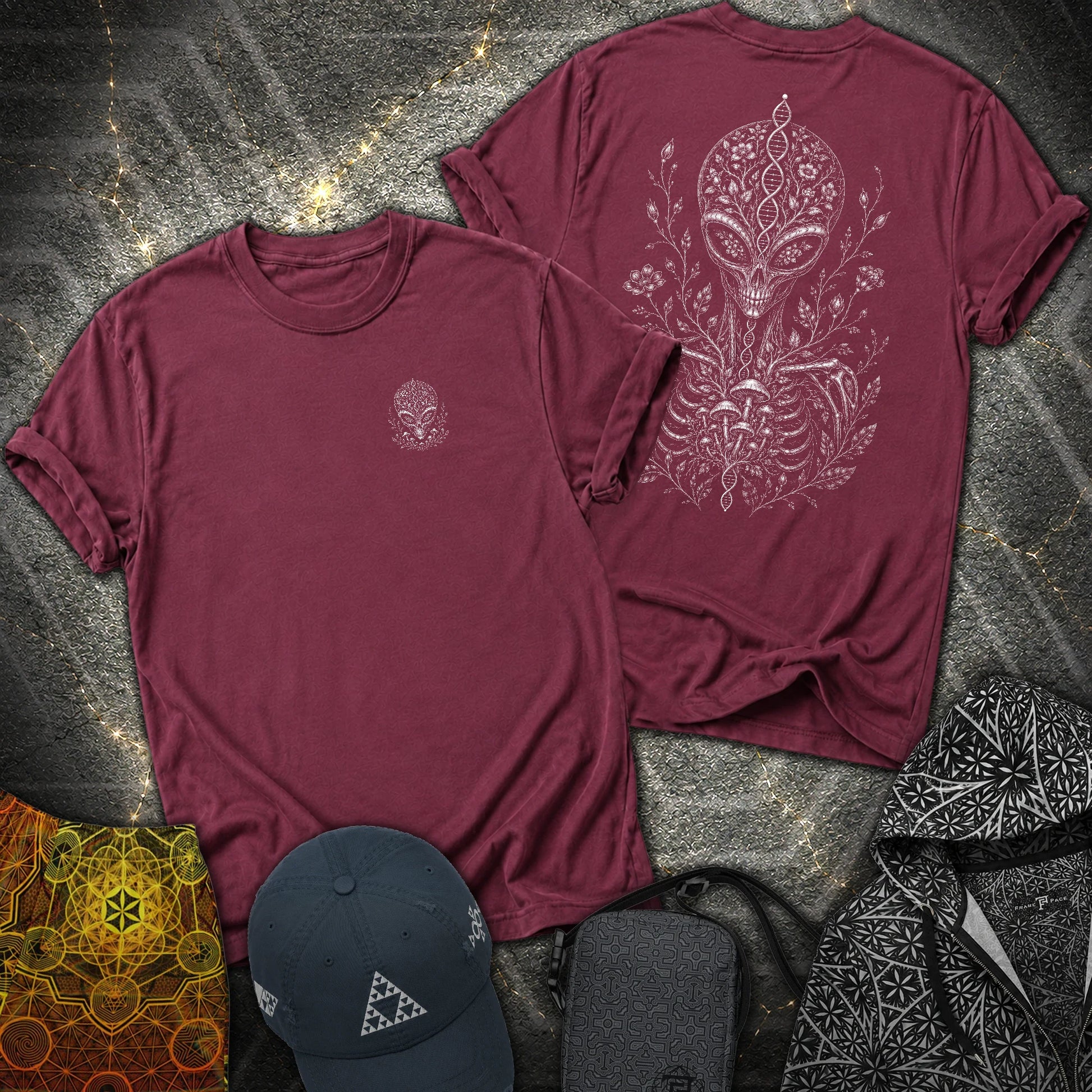 Intraterrestial - Intraterrestial 2 Sided T-Shirt - Maroon