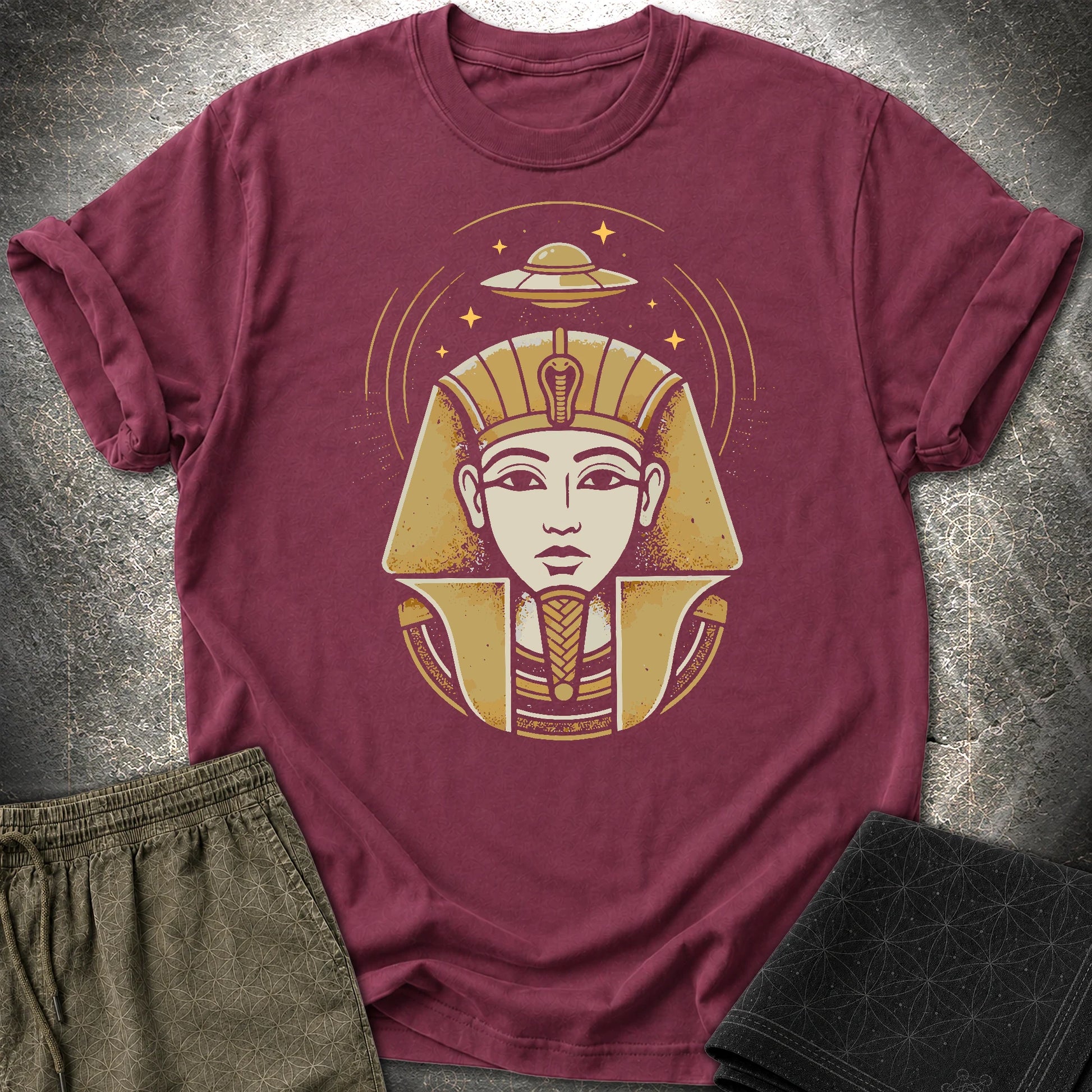 Faraon Ufo - Faraon Ufo T-Shirt - Maroon