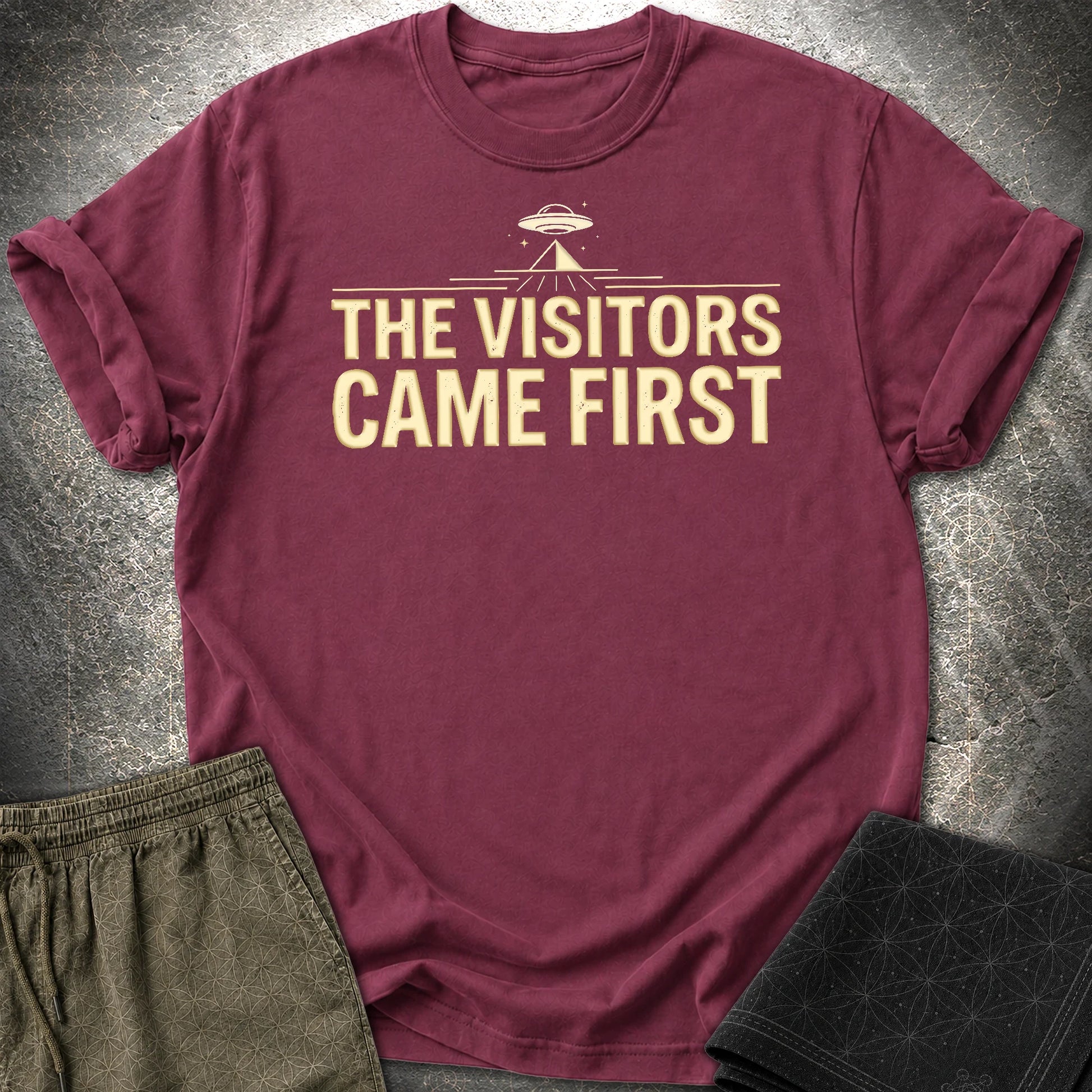 The Visittors Come First - The Visittors Come First T-Shirt - Maroon