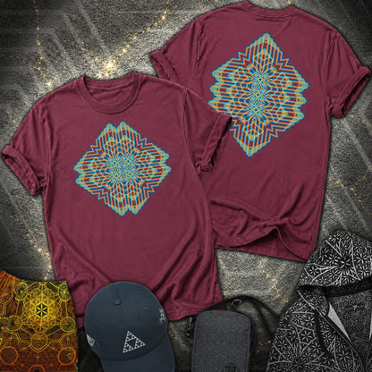 Triune Signal Temple 2 Sided T-Shirt - Triune Signal Temple 2 Sided T-Shirt - Maroon